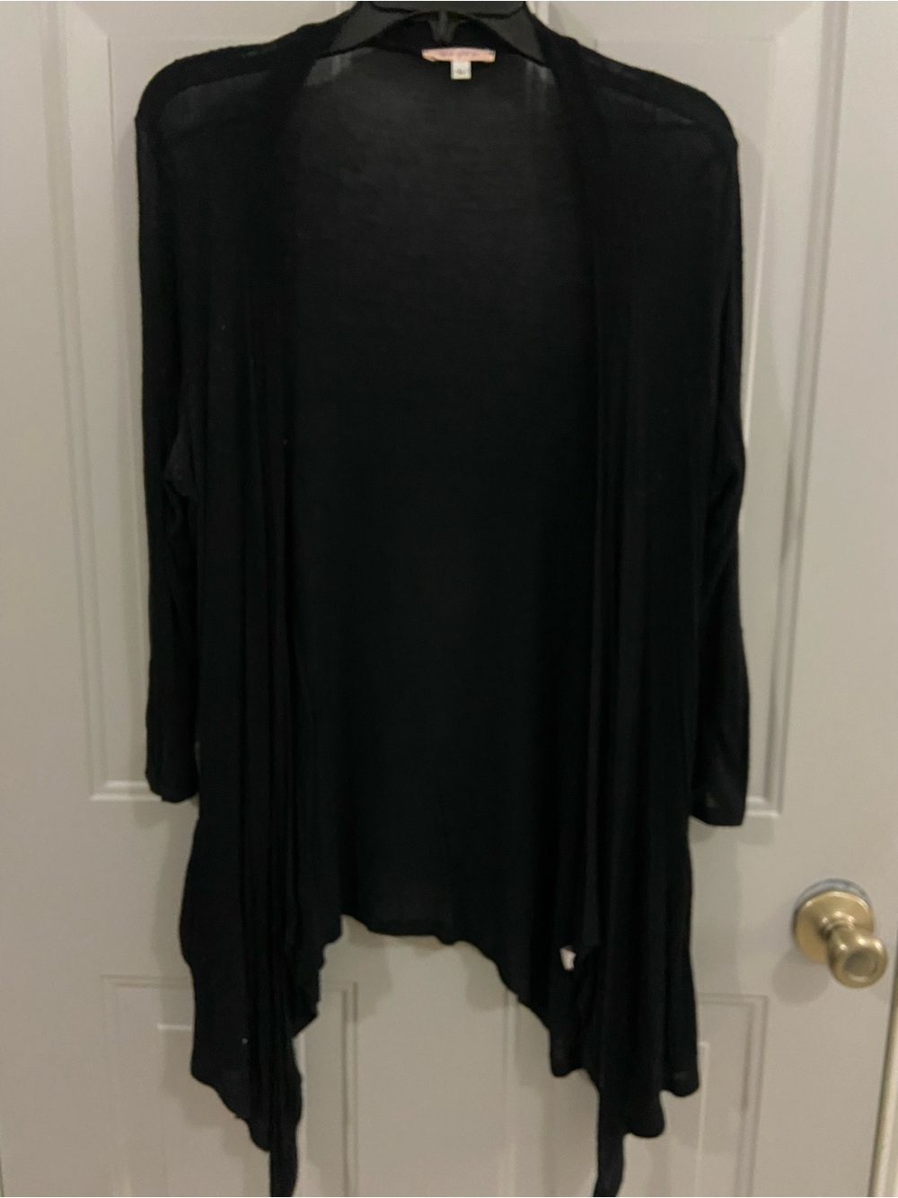 Black Open-Front Women's Cardigan